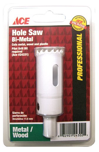 SAW HOLE 5/8" W/ARBR ACE