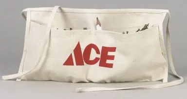 Ace Heavy Duty 2 Pocket Cotton Waist Apron White 1 Pk
