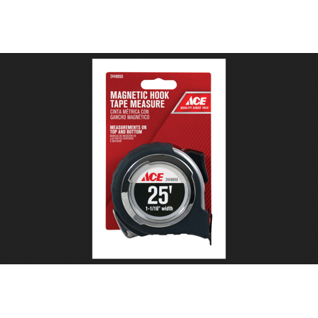 Ace 25 Ft. L X 1.06 in. W Magnetic Hook Tape Measure 1 Pk