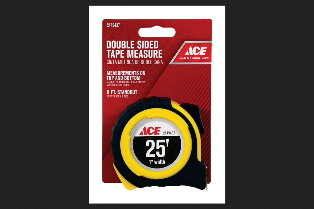 Ace 25 Ft. L X 1 in. W Double Sided Tape Measure 1 Pk