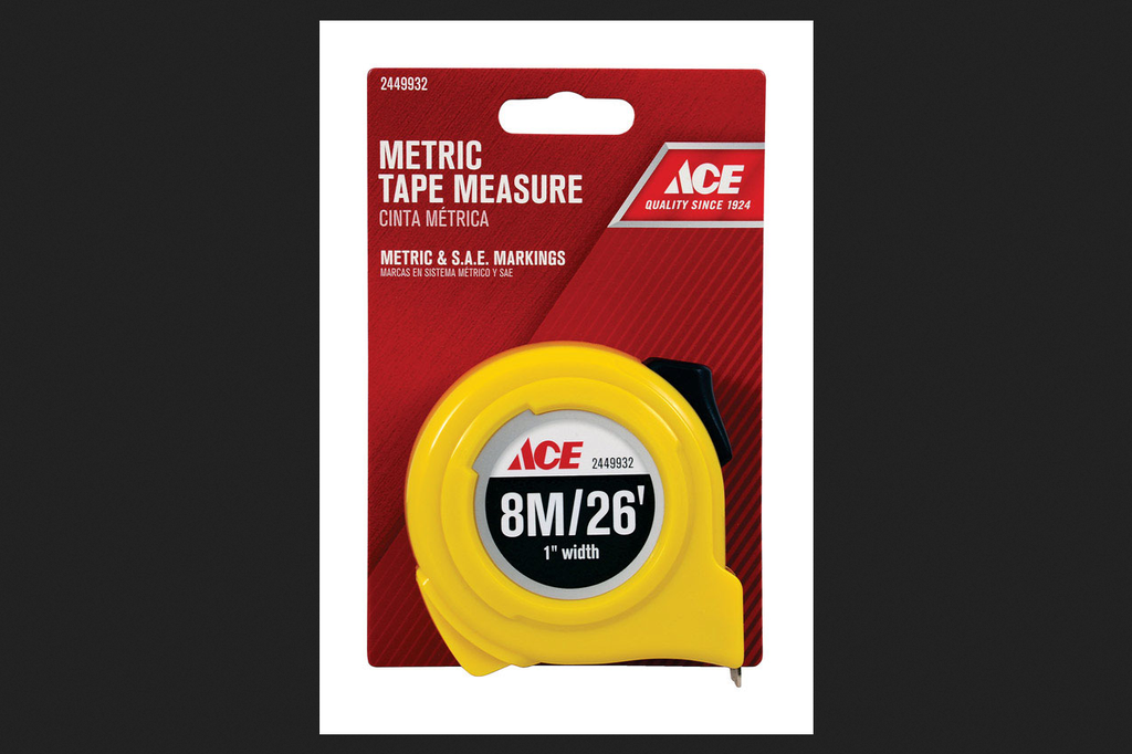 Ace 26 Ft. L X 1 in. W Metric Tape Measure 1 Pk