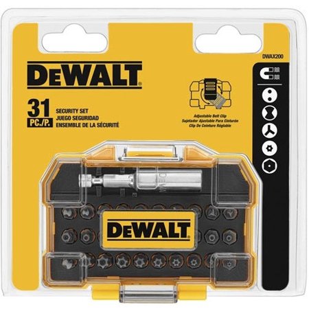 DEWALT SECURITY BIT SET 31PC