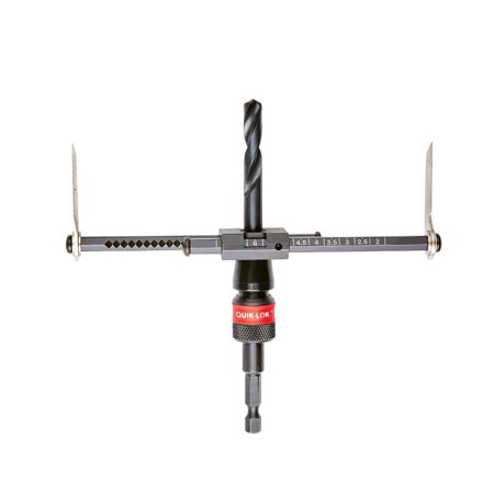 Milwaukee 2 to 7 in. Bi-Metal 1/4 in. L X 1/4 in. D Adjustable Hole Cutter