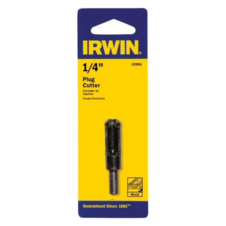 Irwin 1/4 in. X 2 in. L High Carbon Steel Plug Cutter Round Shank 1 Pc