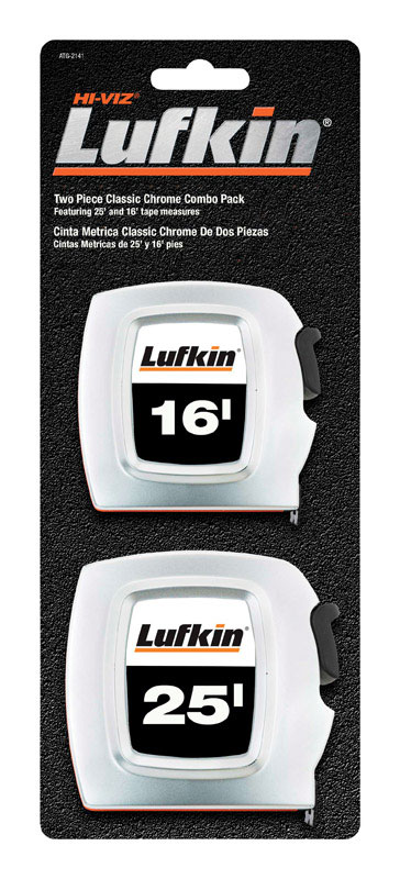 Crescent Lufkin 25 Ft. L X 1 in. W Tape Measure Set 1 Pk