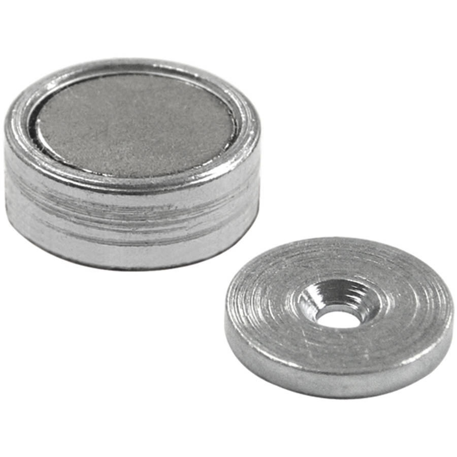 Magnet Source .25 in. L X .625 in. W Silver Super Latch Magnets 16 Lb. Pull 2 Pc