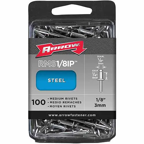 RVT STL 1/8"X1/4" 100PK