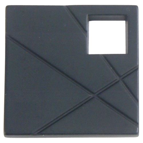 Atlas Homewares 251L Modernist 1-1/2 Inch Square Cabinet Knob Matte Black Cabinet Hardware Knobs Square