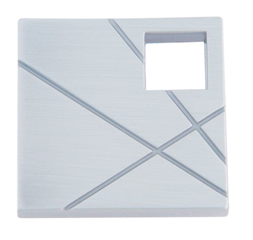 Atlas Homewares 251L Modernist 1-1/2 Inch Square Cabinet Knob Brushed Nickel Cabinet Hardware Knobs Square