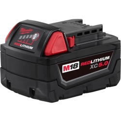 [2548998] Milwaukee M18 RedLithium XC5.0 5 Ah Lithium-Ion Battery Pack 1 Pc