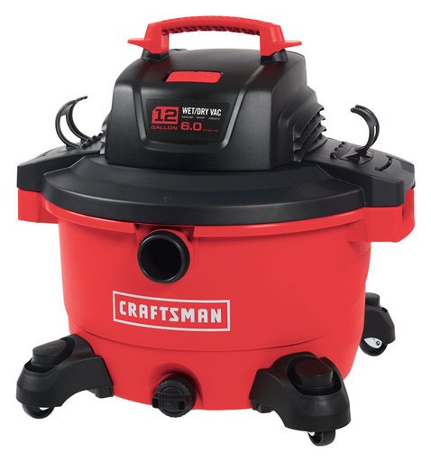 Craftsman 12 Gal Corded Wet/Dry Vacuum 10.5 Amps 120 V 6 HP