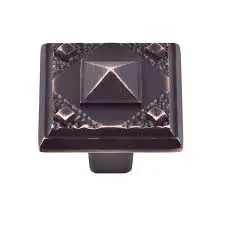 Atlas Homewares 257 Craftsman 1-1/4 Inch Square Cabinet Knob Venetian Bronze Cabinet Hardware Knobs Square