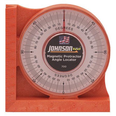 Johnson 4-3/4 in. L X 4-3/4 in. W Angle Finder Orange 1 Pc
