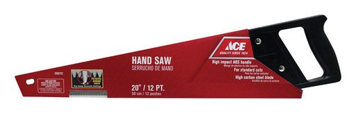 Ace 20 in. High Carbon Steel Tool Box Saw 12 TPI Fine 1 Pc