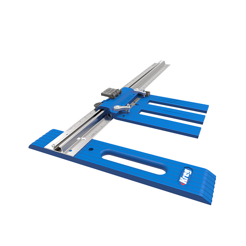 Kreg Rip-Cut Aluminum 30.88 in. L X 2.5 in. H X 8.75 in. W Saw Edge Guide Blue/Silver 1 Pc