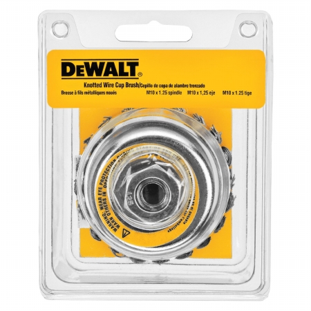 DEWALT WIRE CUP KNTD 4"