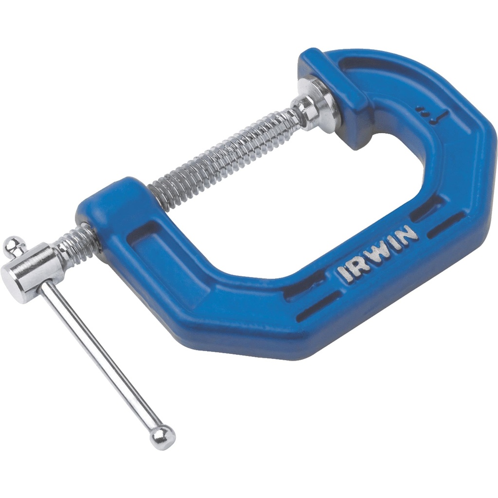 Irwin Quick-Grip 1 in. X 1-1/8 in. D Adjustable C-Clamp 900 Lb