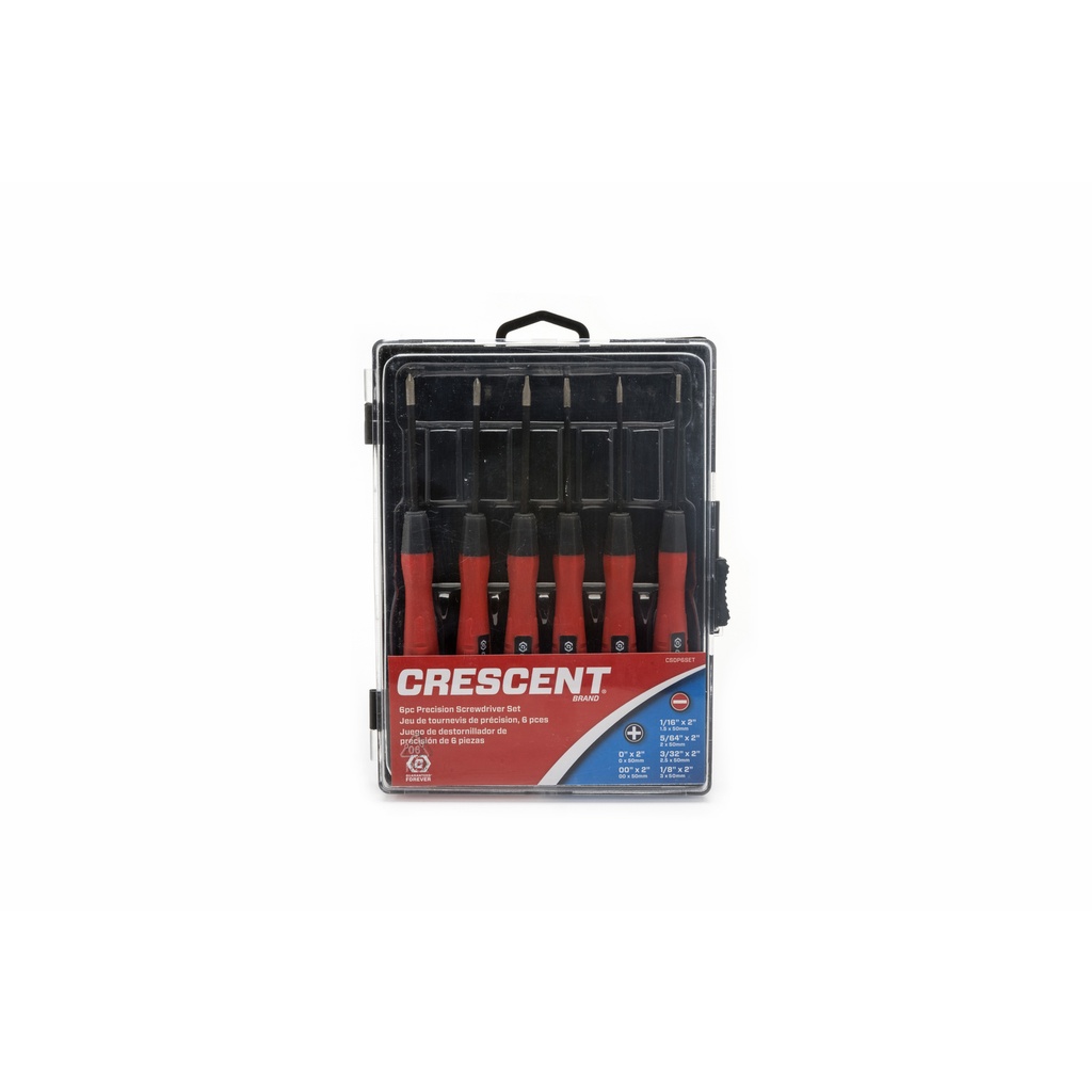 Crescent 2 in. L Phillips/Slotted Mini Precision Screwdriver Set 6 Pc