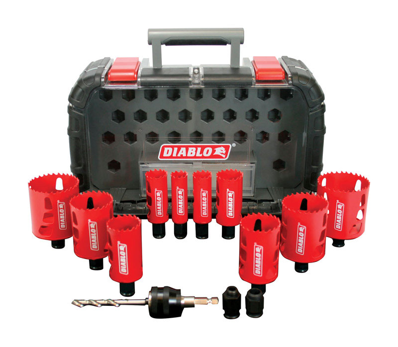 Diablo Snap-Lock Plus Bi-Metal Diablo Mandrel 2-3/8 in. L Hole Saw Kit