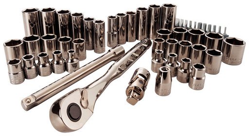 Craftsman 51-Piece Gunmetal Chrome Mechanics Tool Set - CMMT82334Z1