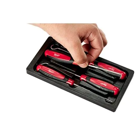 Milwaukee 4 in. Chrome Plated Steel Hook and Pick Set 4 Pc