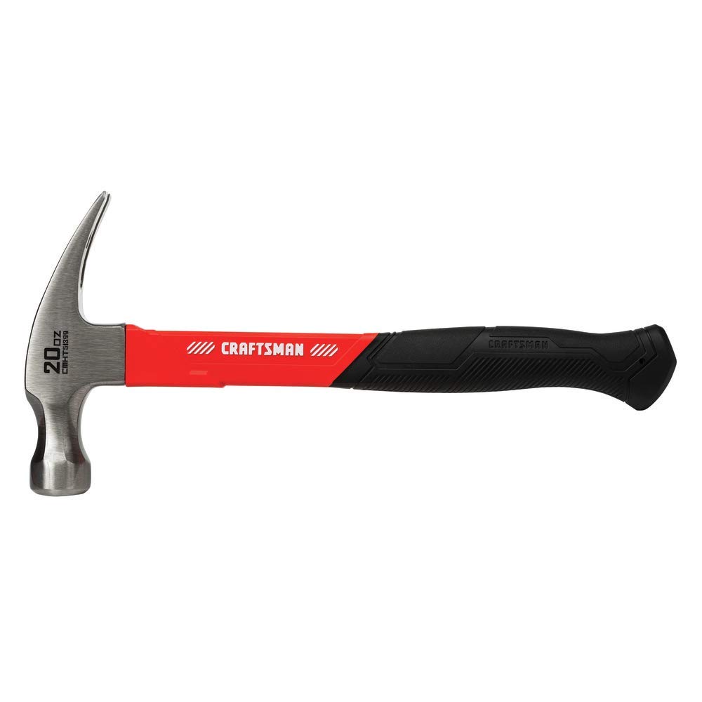 [2835437] Craftsman 20 Oz Smooth Face Claw Hammer 10.75 in. Fiberglass Handle