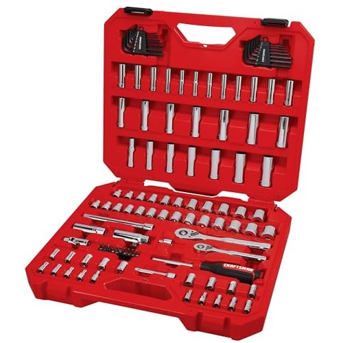 Craftsman 1/4 and 3/8 in. Drive Metric and SAE 6 Point Mechanic's Tool Set 105 Pc