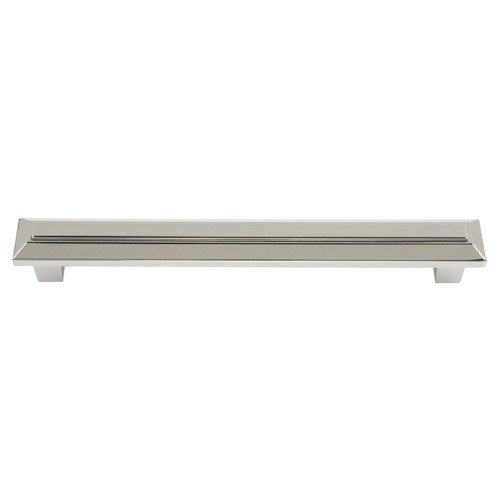 Atlas Homewares 284 Trocadero 6-5/16 Inch Center to Center Bar Cabinet Pull Polished Nickel Cabinet Hardware Pulls Bar
