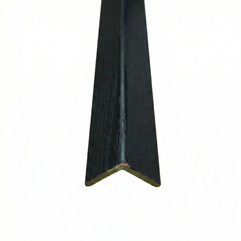 MOLD.PVC "L" #BLACK 1"X1"X 112"