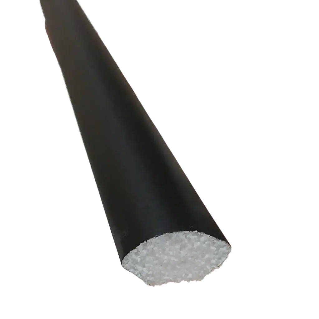 MOLD.POLY EBONY #8107 QRT.RD 8'