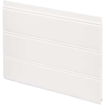 Inteplast Building Products 7-1/2 in. X 1/4 in. H. X 34 in. L. White PVC Reversible Beaded Wainscot Kit (6-Pack)