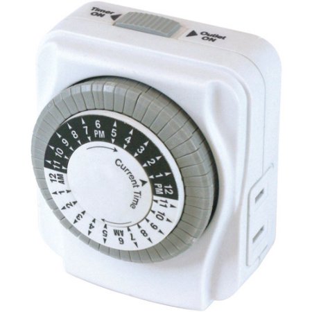 Prime Indoor Mechanical Timer 125 V White
