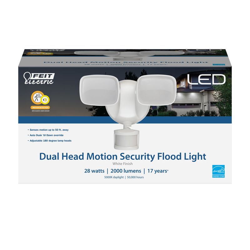 [3002314] Feit LED Motion-Sensing Hardwired LED White Security Floodlight
