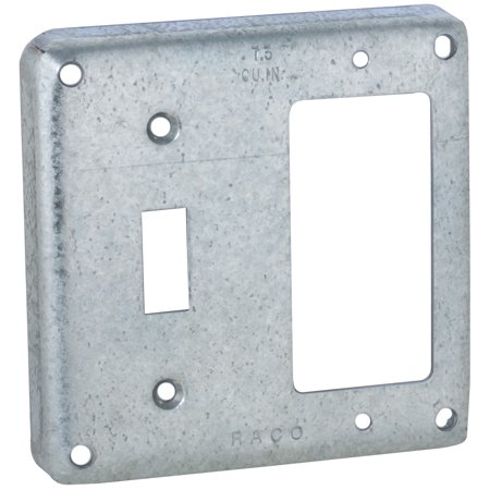 Electrical Box Cover, Square, Steel