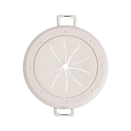 Monster Just Hook It up White 1 Gang Plastic Spring Lock Cable Pass Wall Plate 2 Pk