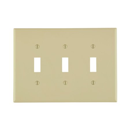 Leviton Midway White 1 Gang Nylon Toggle Wall Plate 1 Pack