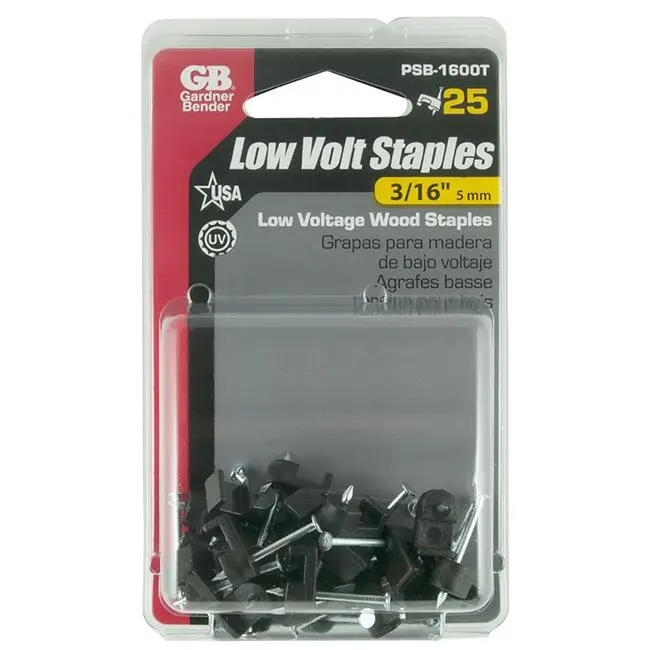 [3013380] LOW VOLT STAPLE 3/16"BLK