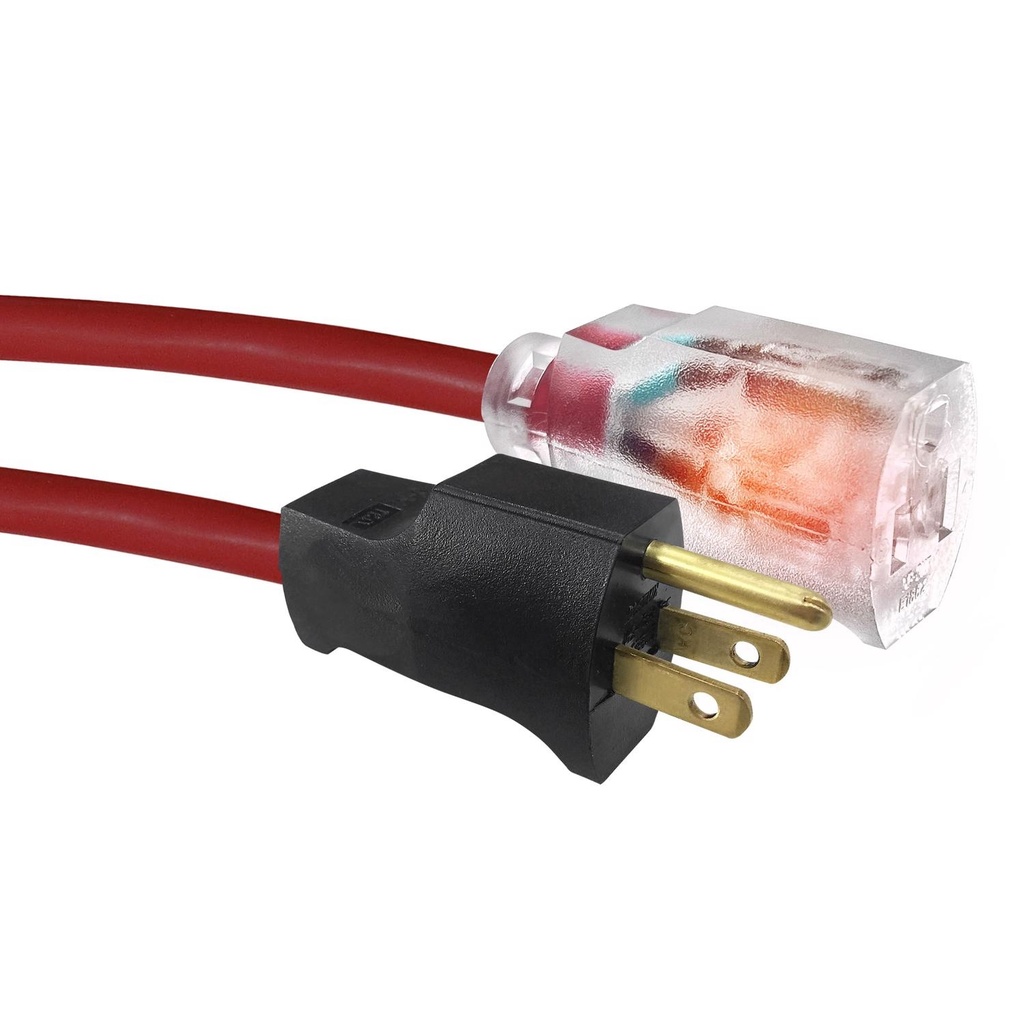 [3014290] Ace Indoor or Outdoor 50 Ft. L Red Extension Cord 14/3 SJTW