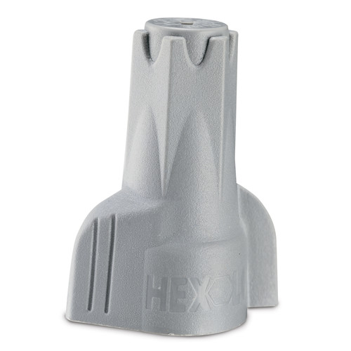 Gardner Bender Hex-Lok 14-6 Ga. Copper Wire Connectors Gray 15 Pk