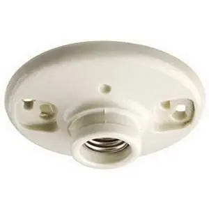 [30845] Leviton Porcelain Incandescent Medium Base Keyless Lampholder 1 Pk