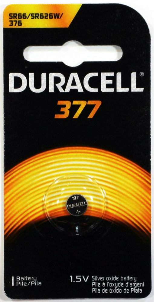 [3099041] Duracell Silver Oxide 376/377 1.5 V 28 Ah Electronic/Watch Battery 1 Pack