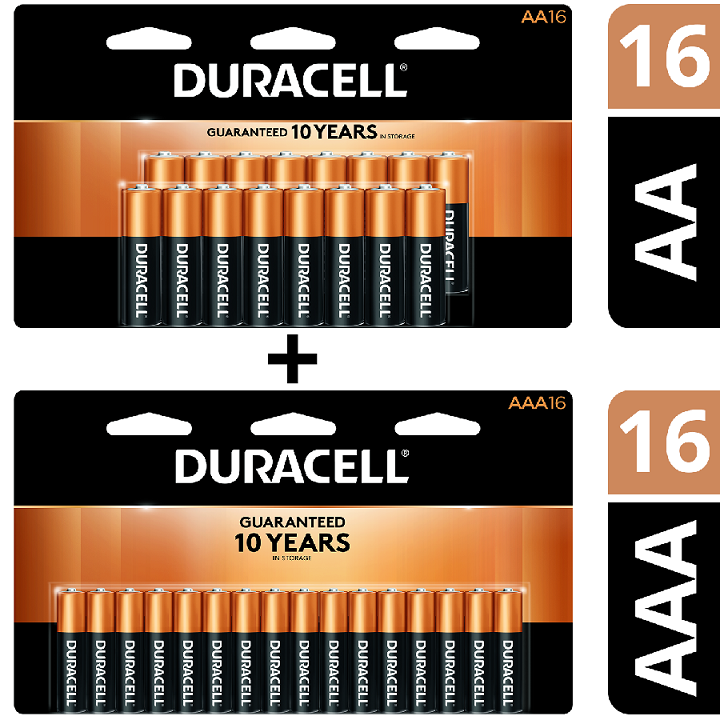 BATTERY ALKALINE AA 16PK