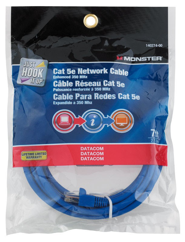 NETWORK CABLE CAT5E 7'