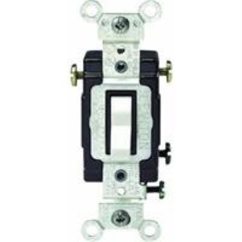 Leviton S04-CS320-2WS White Commercial Grade 3-Way AC Quiet Switches Toggle