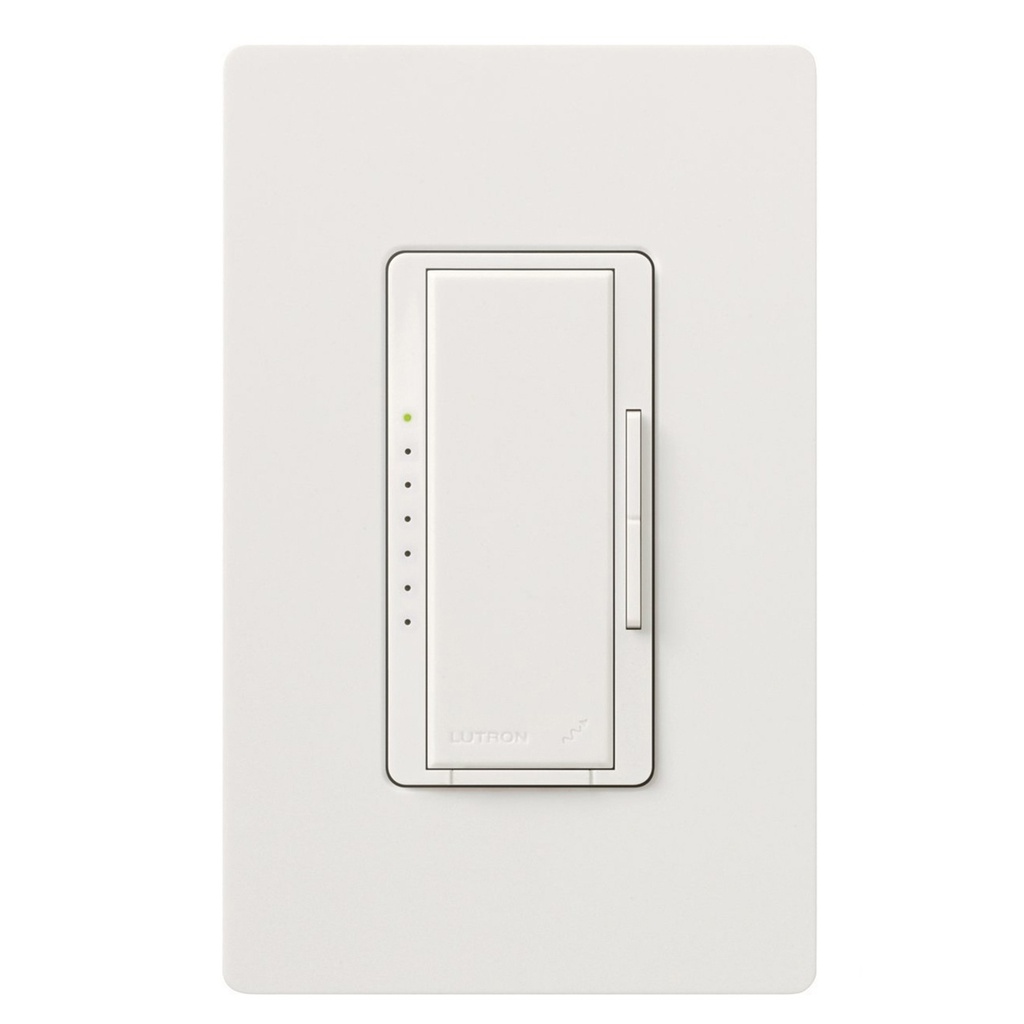 Maestro LED+ Dimmer Switch for Dimmable LED Bulbs, 150W/Single-Pole or Multi-Location, White (MACL-153MH-WH)