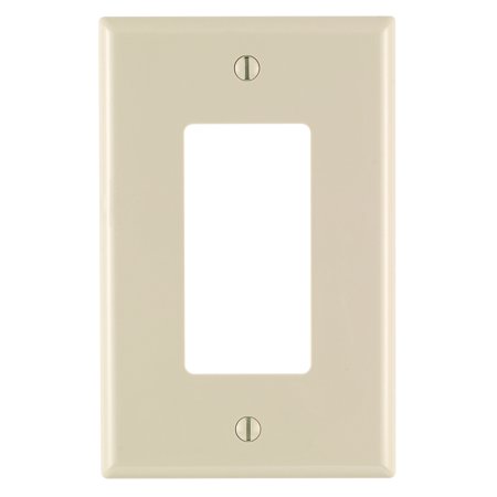 Leviton Light Almond 1 Gang Nylon Decorator Wall Plate 1 Pk