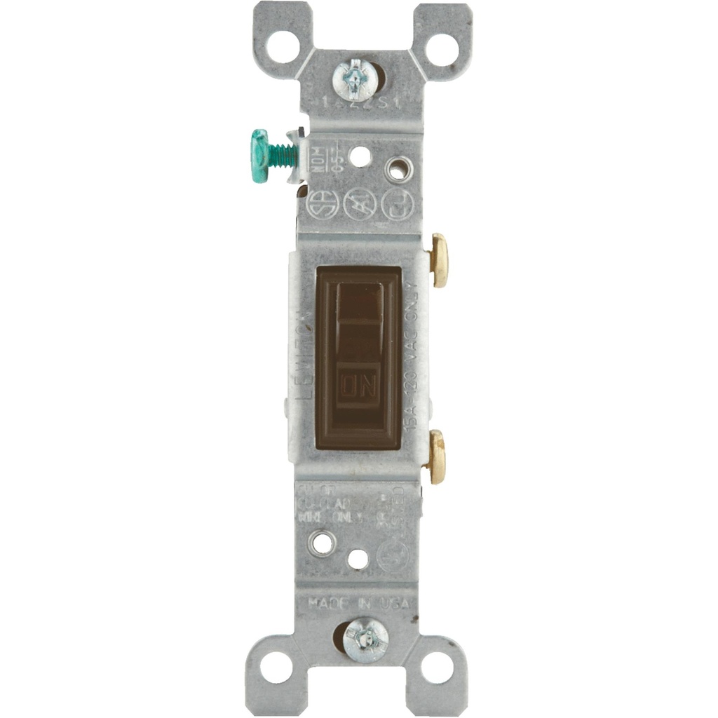 SWITCH GRND SP 15A BROWN