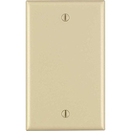 Leviton Ivory 1 Gang Plastic Blank Wall Plate 1 Pack
