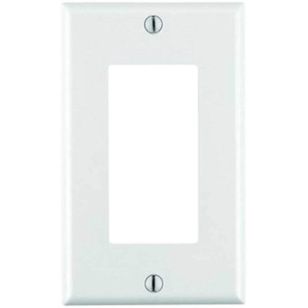 Leviton Decora White 1 Gang Thermoset Plastic GFCI/Rocker Wall Plate 1 Pack