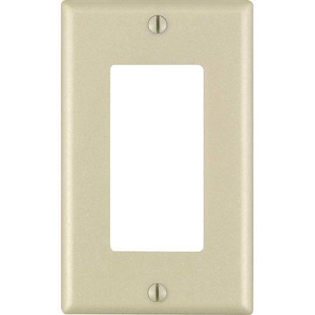 [3202389] Leviton Decora Ivory 1 Gang Plastic GFCI/Rocker Wall Plate 1 Pack